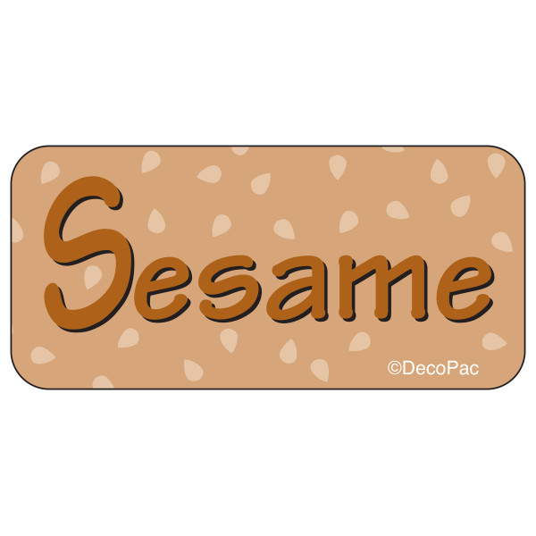 Sesame Label PhotoCake® Edible Image® Merchandising Label