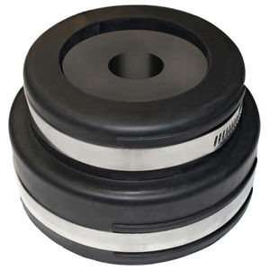 Entry Boot Kit, 4 in., 1-Hole For 1-1/4 in. Coax Cable, Black
