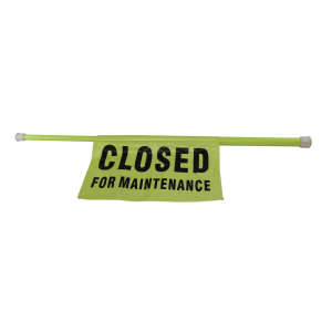 Impact, Closed For Cleaning Hanging Sign, Yellow, 44"