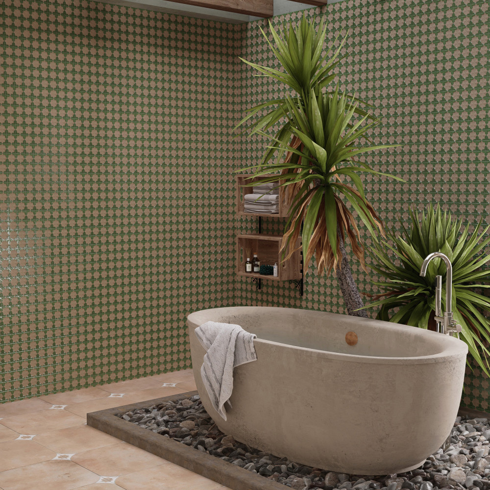 Tetuan Astre Cotto Emerald 12-1/8 in. x 21-7/8 in. Porcelain Wall Tile