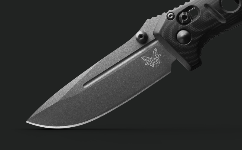 Benchmade Mini Adamas Black G10 Drop Point