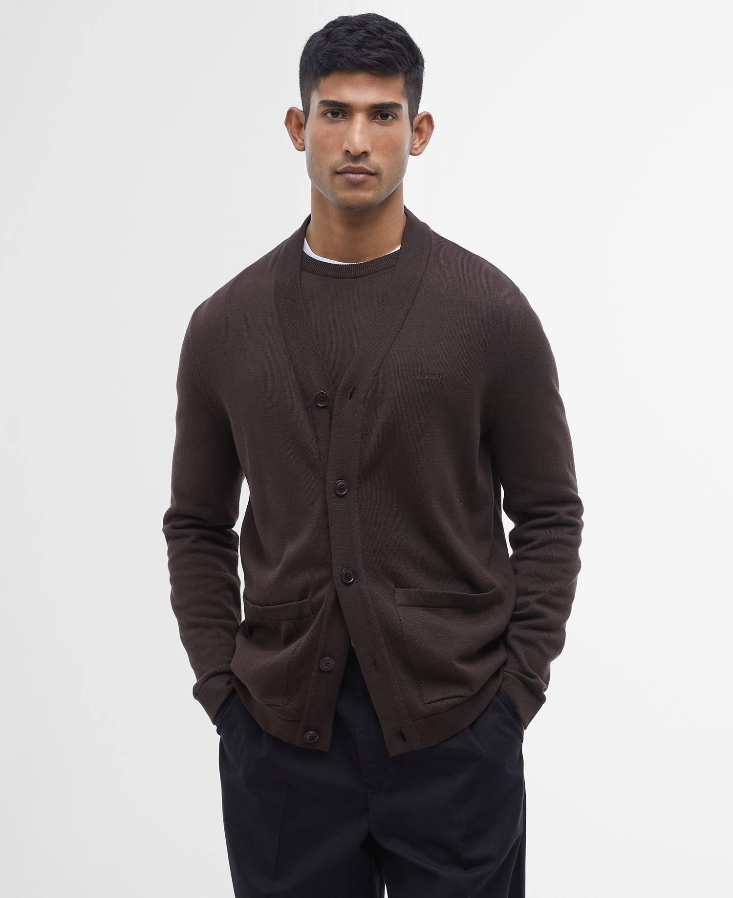 Pima Cotton V-Neck  Cardigan image number 0