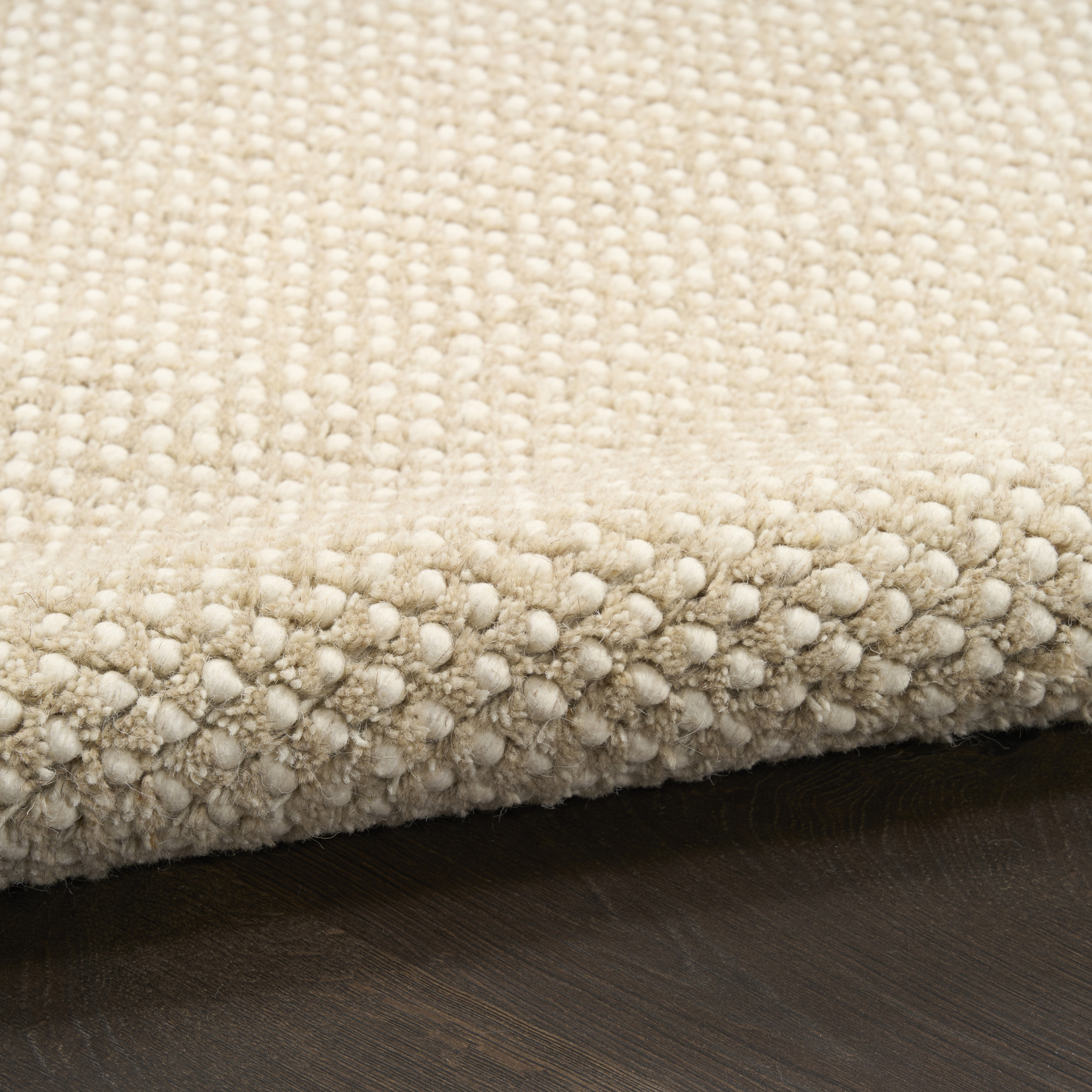 DKNY Pure Rows 9'9" x 13'9" Ivory Taupe Farmhouse Indoor Rug