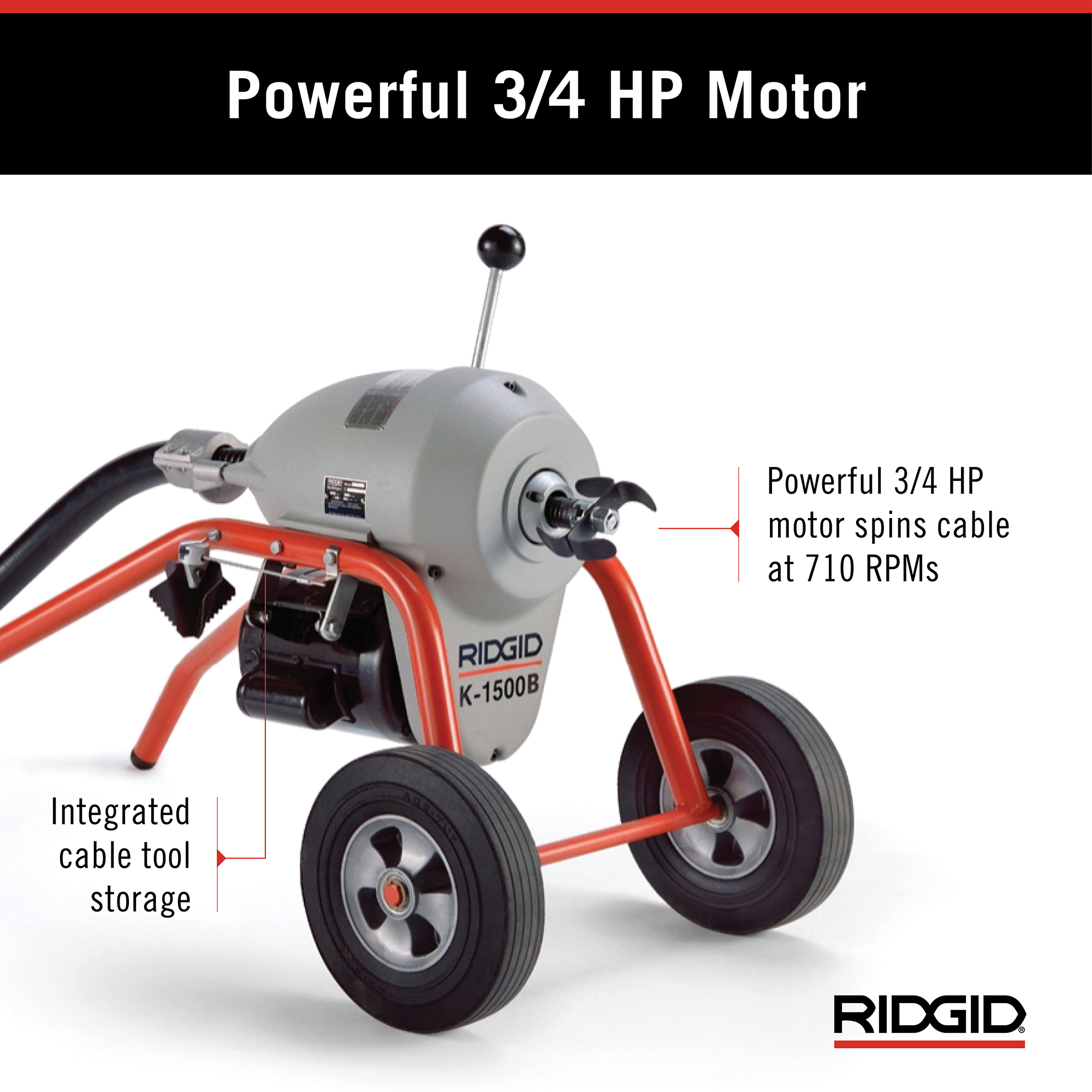 K-1500A Machine with A-1 Mitt, A-12 Pin Key, and Rear Guide Hose - Image 9