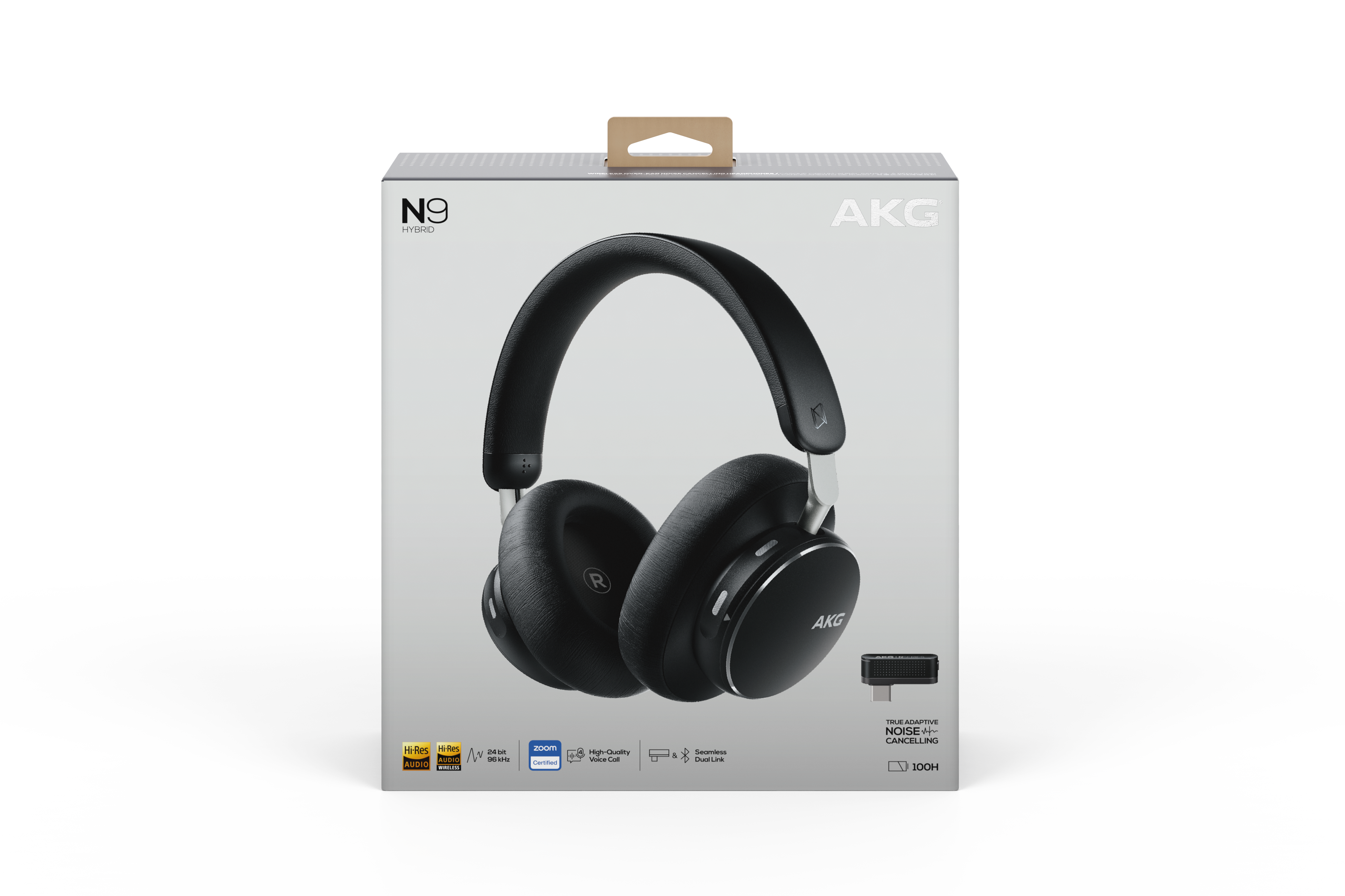 AKG N9 Hybrid, Wireless over-ear noise cancelling headphones.