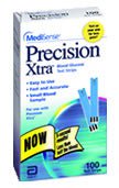 Precision Xtra Blood Glucose Test Strips