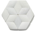 Profiles Series Crystal White 7×8 Paragaon Hex Mosaic Honed