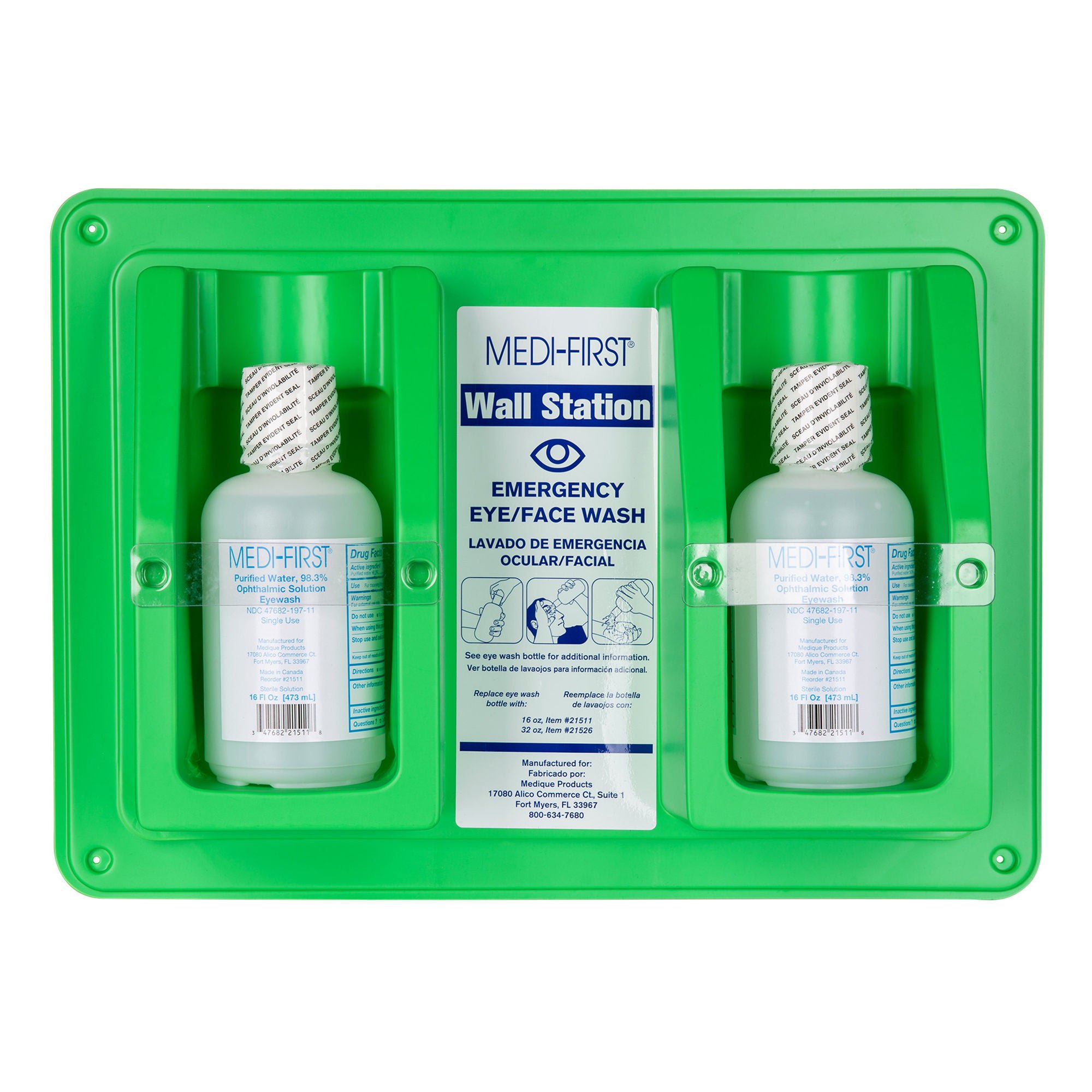 Medi-First® Eye/Face Wash, 16-ounce squeeze bottle