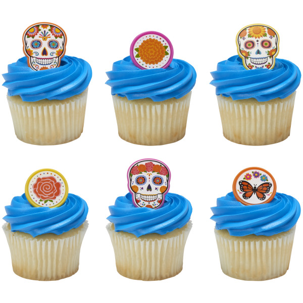 Día de los Muertos Assortment Cupcake Rings