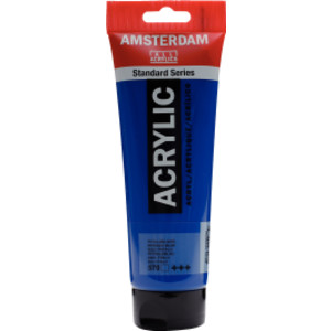 Tubo de pintura acrílica estándar, 250 ml, azul ftalo 570