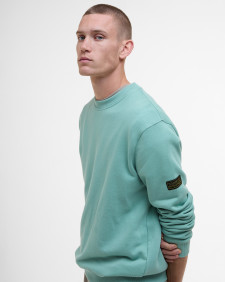 Outline Badge Sweatshirt Granite Green