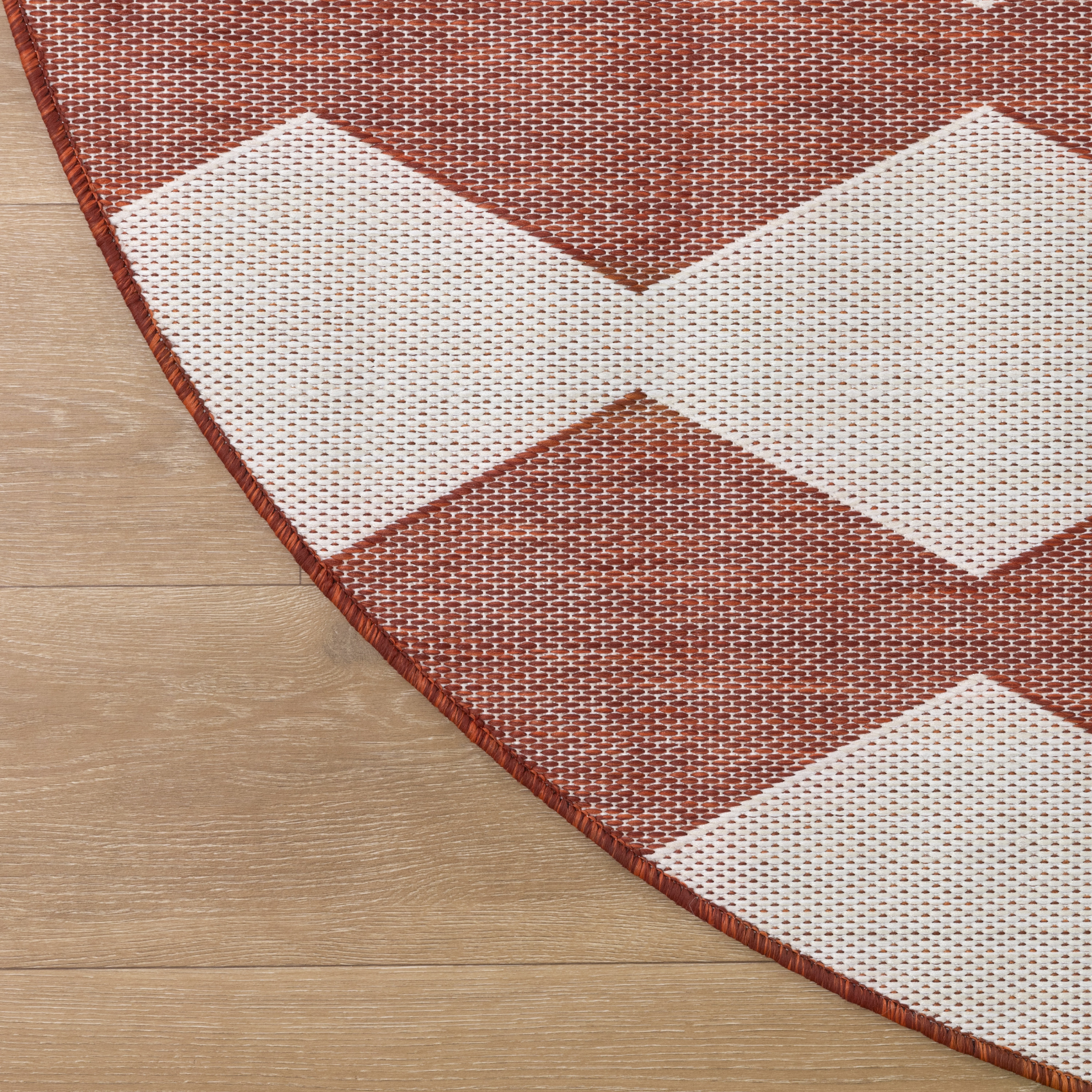 Nourison Positano 6' x Round Terracotta Modern Rug