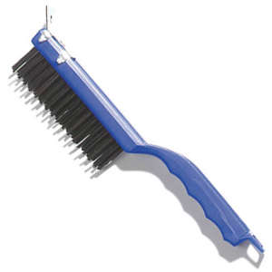 Carlisle, Sparta, 5.5in, Scratch Brush and Scraper, Steel Bristles, Blue