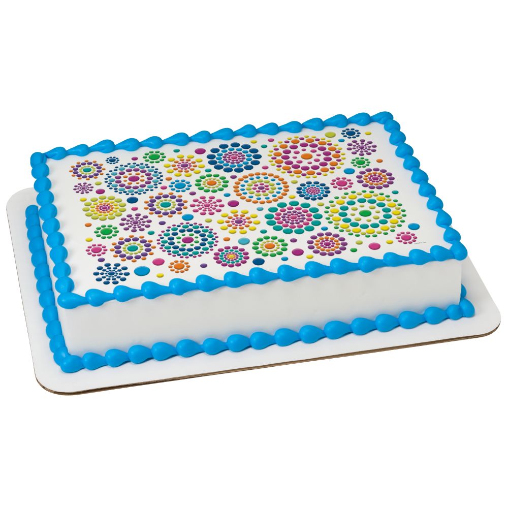 Image Cake Festive Dot Bursts