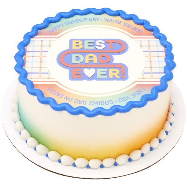 Best Dad Ever PhotoCake® Edible Image®