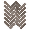 Asticou Teak 12×15 Herringbone Mosaic rectified