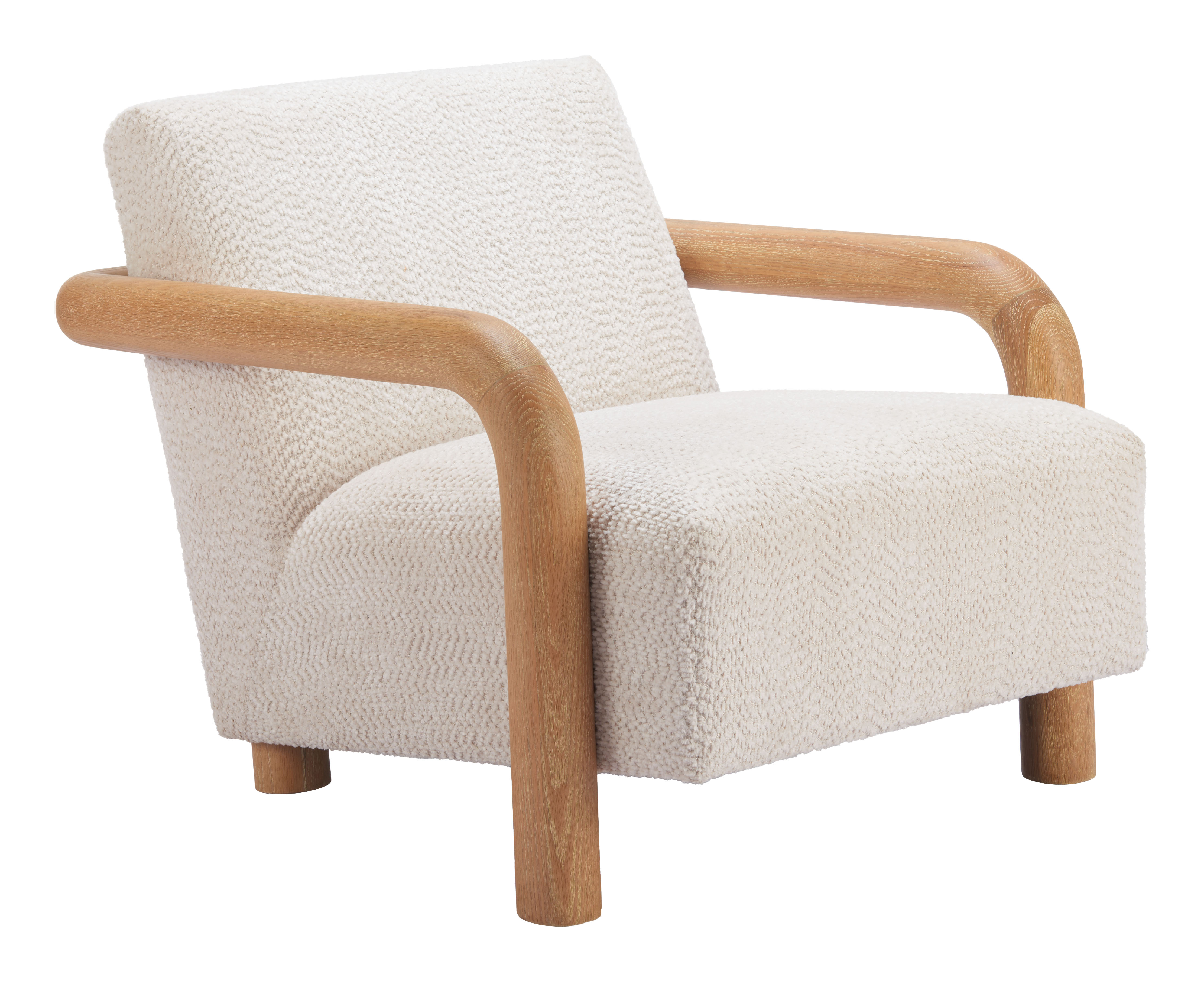 Subliem Accent Chair Cotton White product image