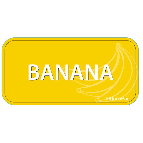 Banana Label PhotoCake® Edible Image® Merchandising Label