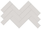 Studio French Gray 8×16 Herringbone Mosaic Glossy