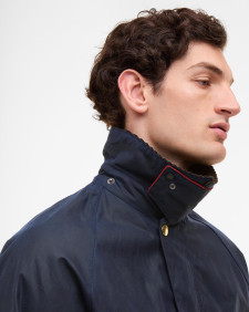 Paul Smith loves Barbour Oversized Bedale Waxed Jacket Night Sky