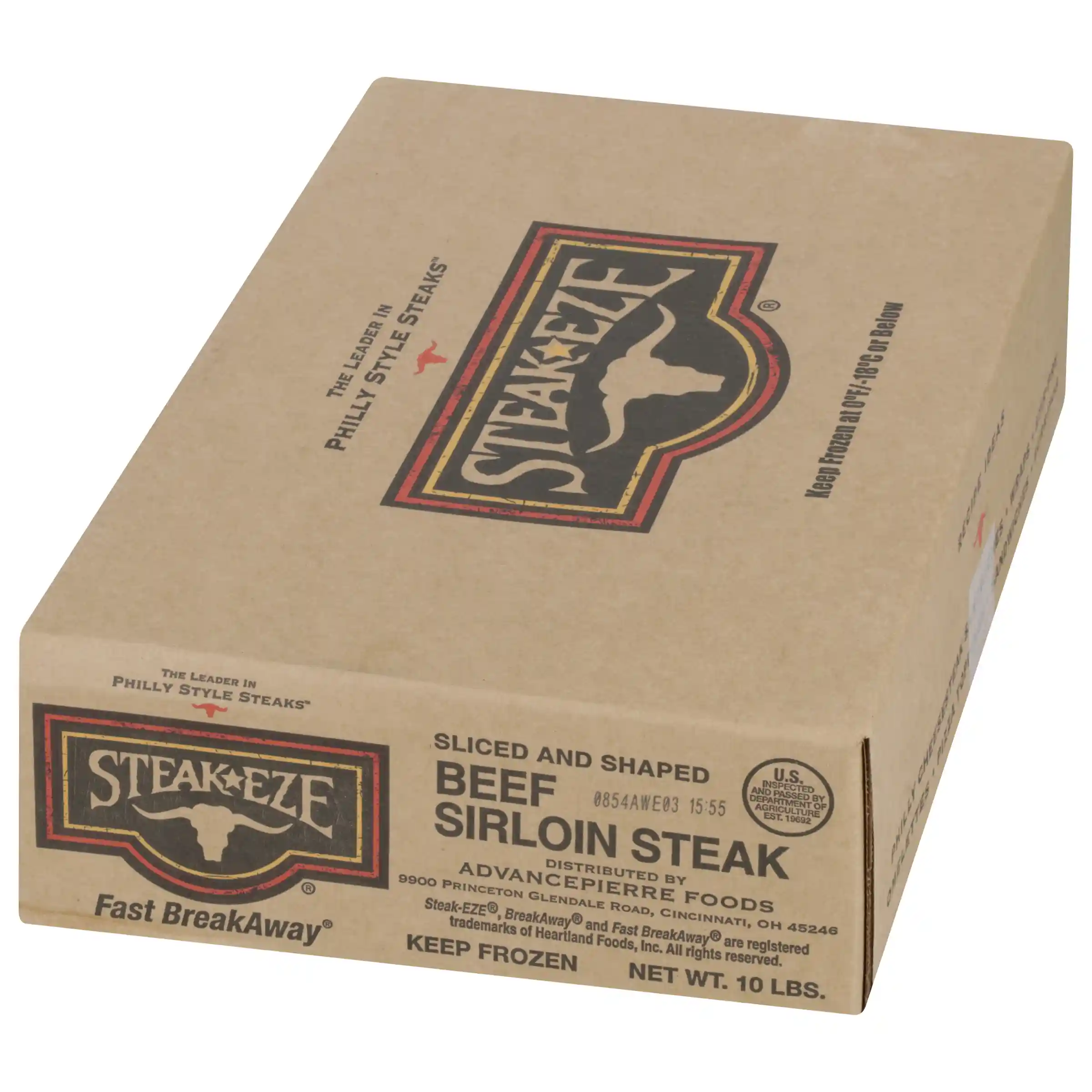 Steak-EZE® Revolutionary Fast BreakAway® Sirloin Beef Flat Steak, Non-Marinated, 3 oz_image_5