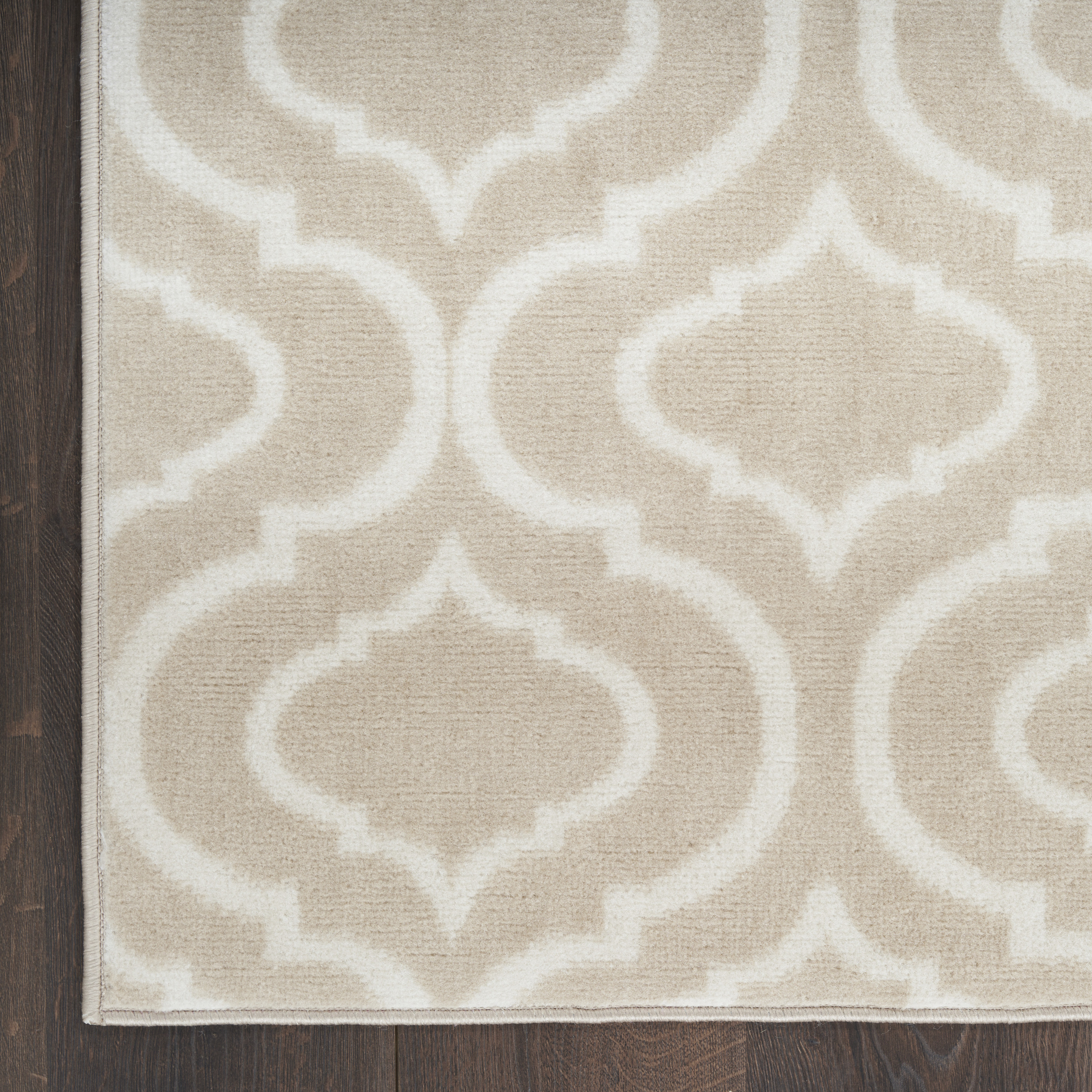 Nourison Jubilant 7'10" x 9'10" Beige Contemporary Indoor Rug