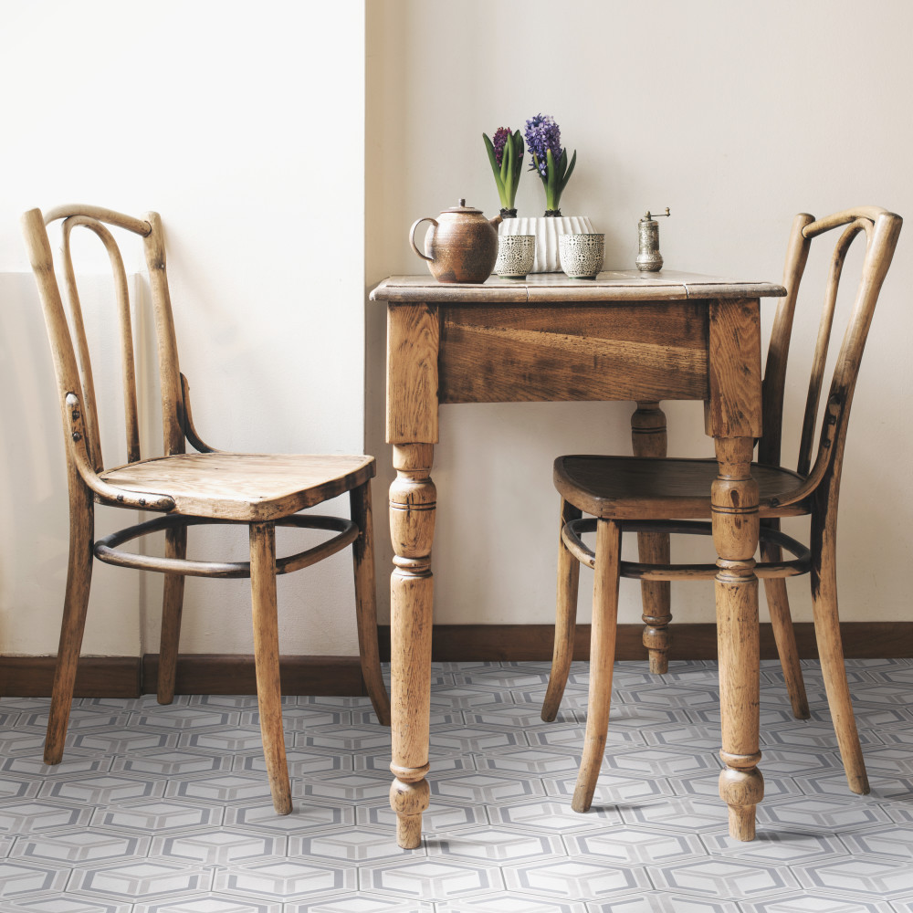 Odda Hex Decor Geo 5-7/8 in. x 6-3/4 in. Porcelain Floor and Wall Tile