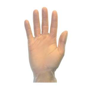 Hillyard, Safety Zone, General Purpose Gloves, Vinyl, 2.5 mil, Powder Free, M, Clear