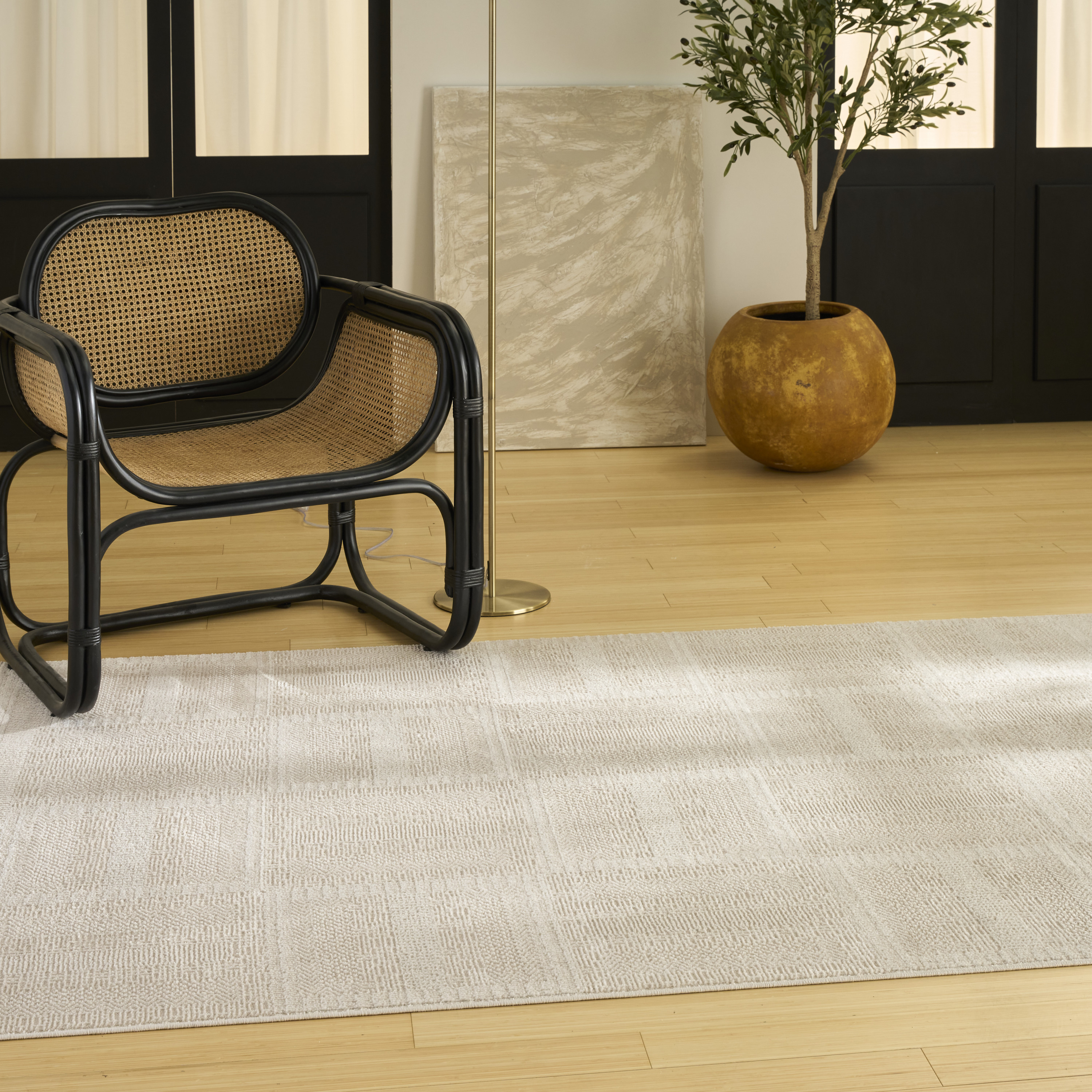Nourison Nordic 5' x 7' Taupe Modern Indoor Rug