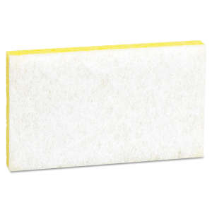 3M, Scotch-Brite, Light Duty Scrub Sponge, Rectangle, 3.6"x6.1", White