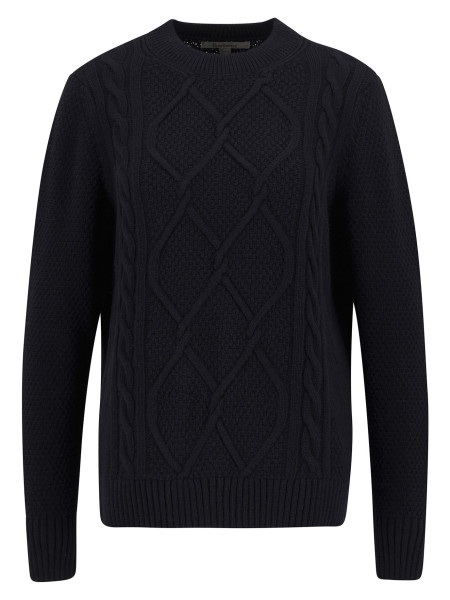 Maglione girocollo Burne con motivo a rombi Maglione girocollo Burne con motivo a rombi
