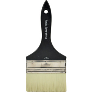 Free-Style Large Scale Broad Flat/Varnish Short Handle Brush, 4"