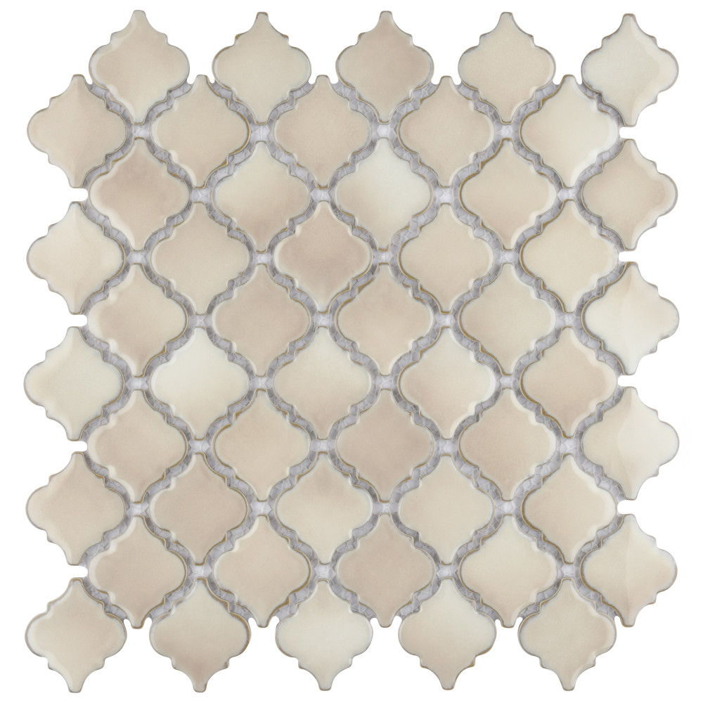 Sample – Hudson Tangier Truffle Porcelain Mosaic Tile