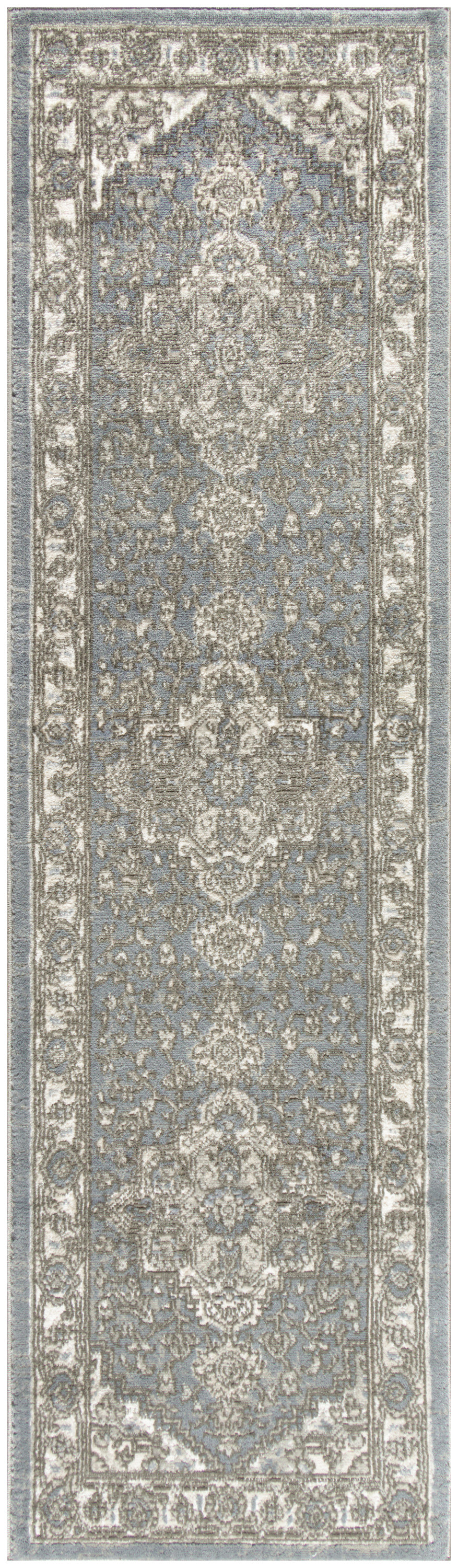 Nourison Quarry 2'2" x 7'6" Blue Vintage Indoor Rug