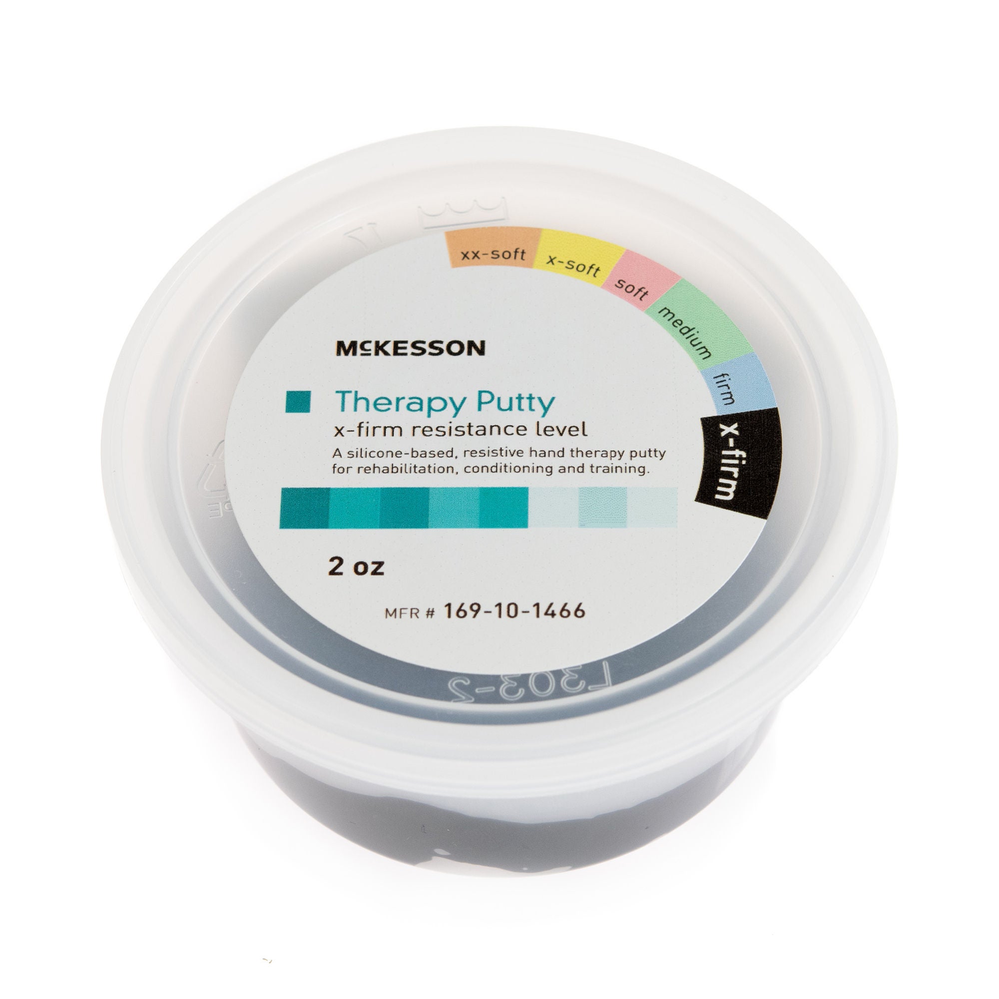McKesson Therapy Putty, Extra Firm, Black, 2-ounce Container