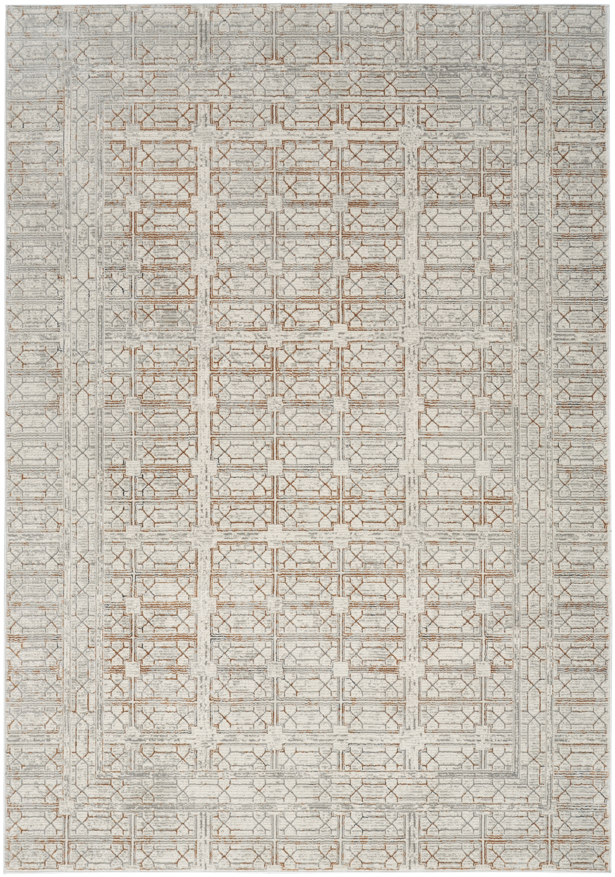 Nourison Desire 3'11" x 5'11" Ivory Beige Modern Indoor Rug