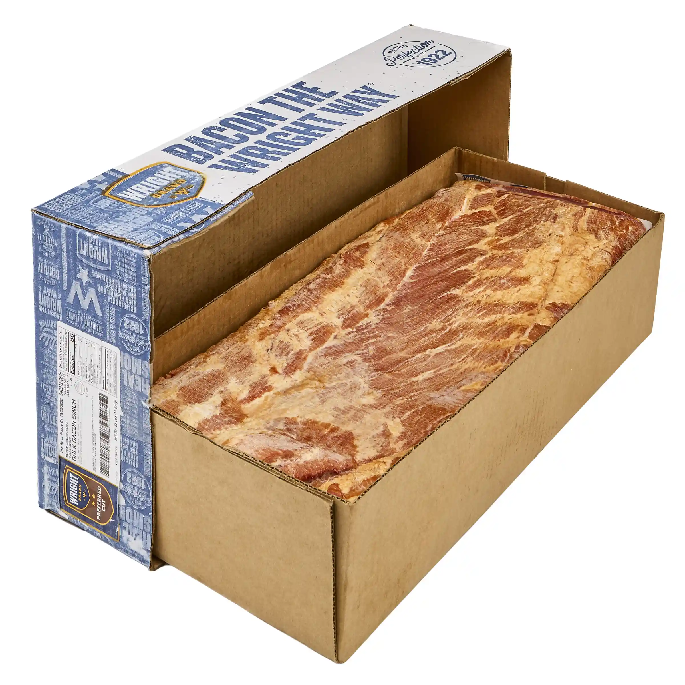 Wright® Brand Naturally Hickory Smoked Regular Sliced Bacon, Bulk, 6 Slices/Inch_image_4