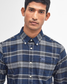 Betsom Tailored Long-Sleeved Shirt Grey Marl