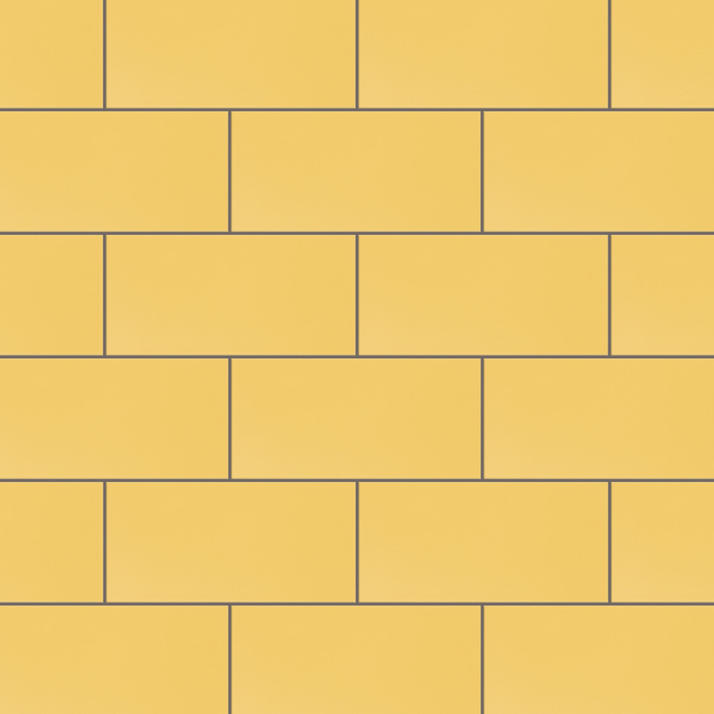 Projectos Sunflower Yellow 3.88x7.75 Rectangle Ceramic Floor and Wall Digital Pattern