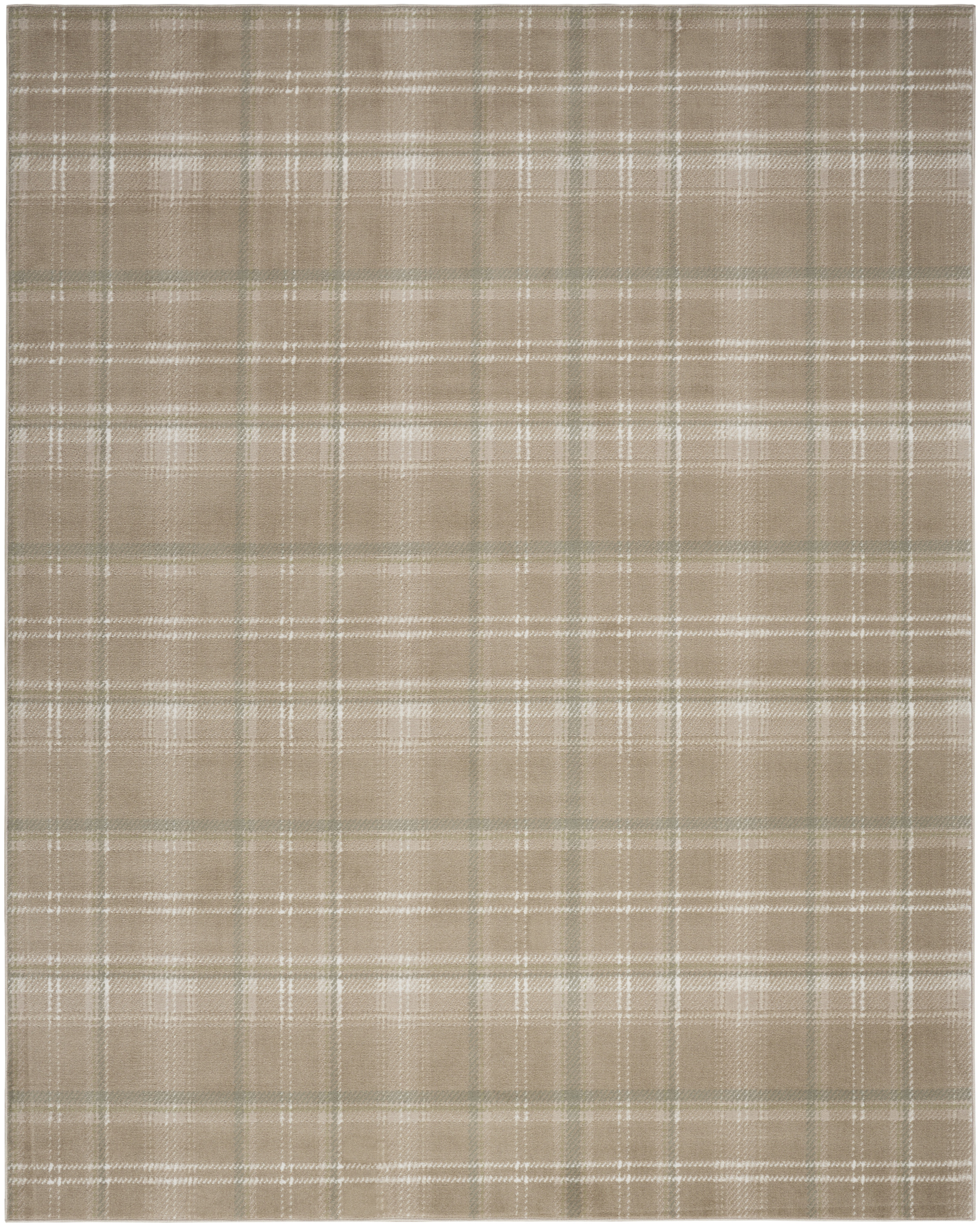 Nourison Grafix 8'6" x 12' Taupe Farmhouse Indoor Rug