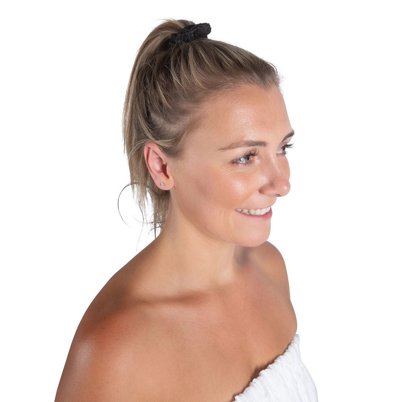 Hair Scrunchie Black One Size Fits Most