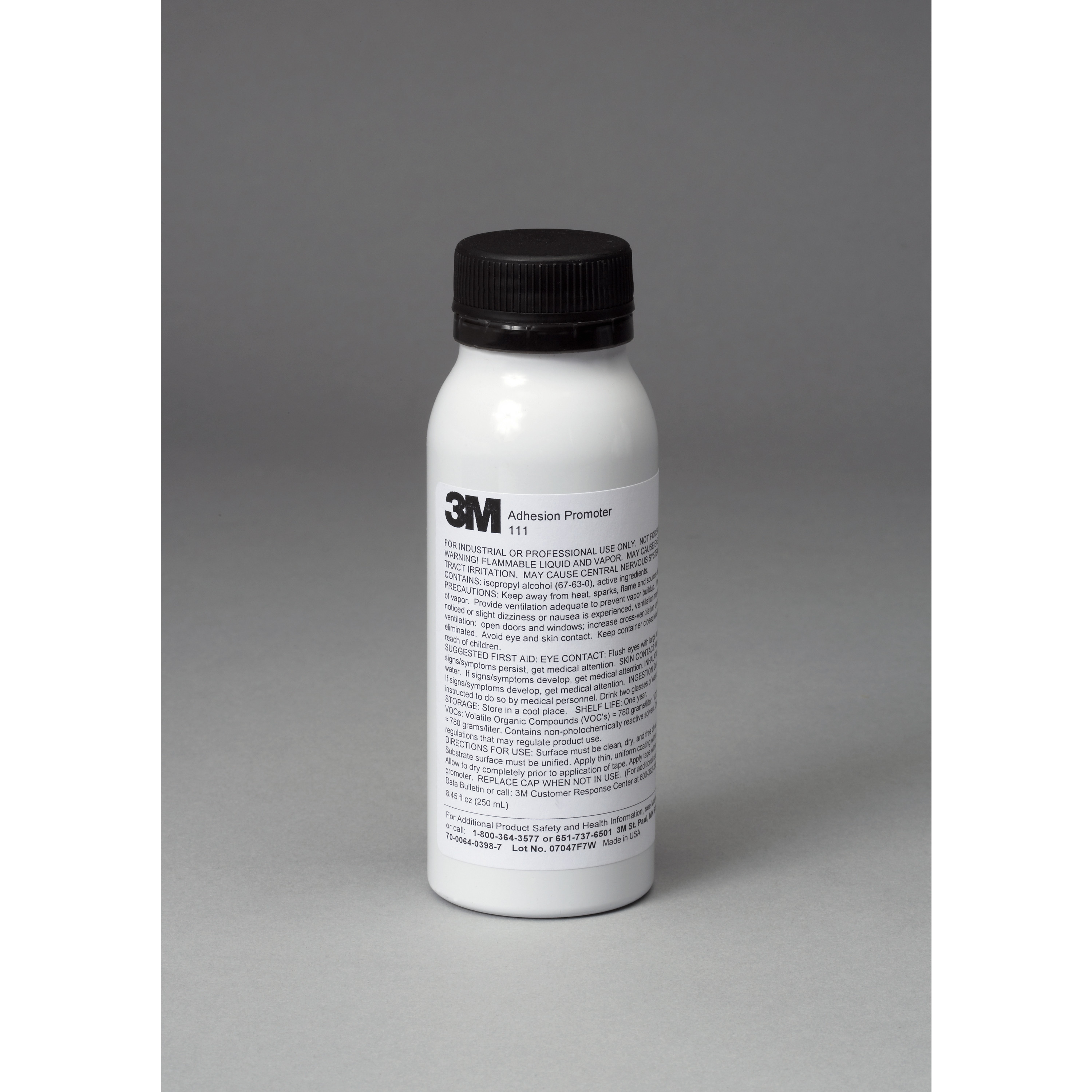 3M™ Adhesion Promoter 111, Clear, 250 mL Bottle, 4 per case