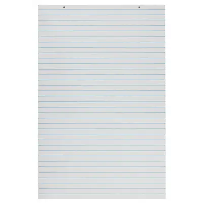 Pacon  Primary Chart Pads, White, 1 in ruled long way 24