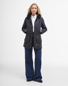 Bower Waxed Jacket Navy-Classic