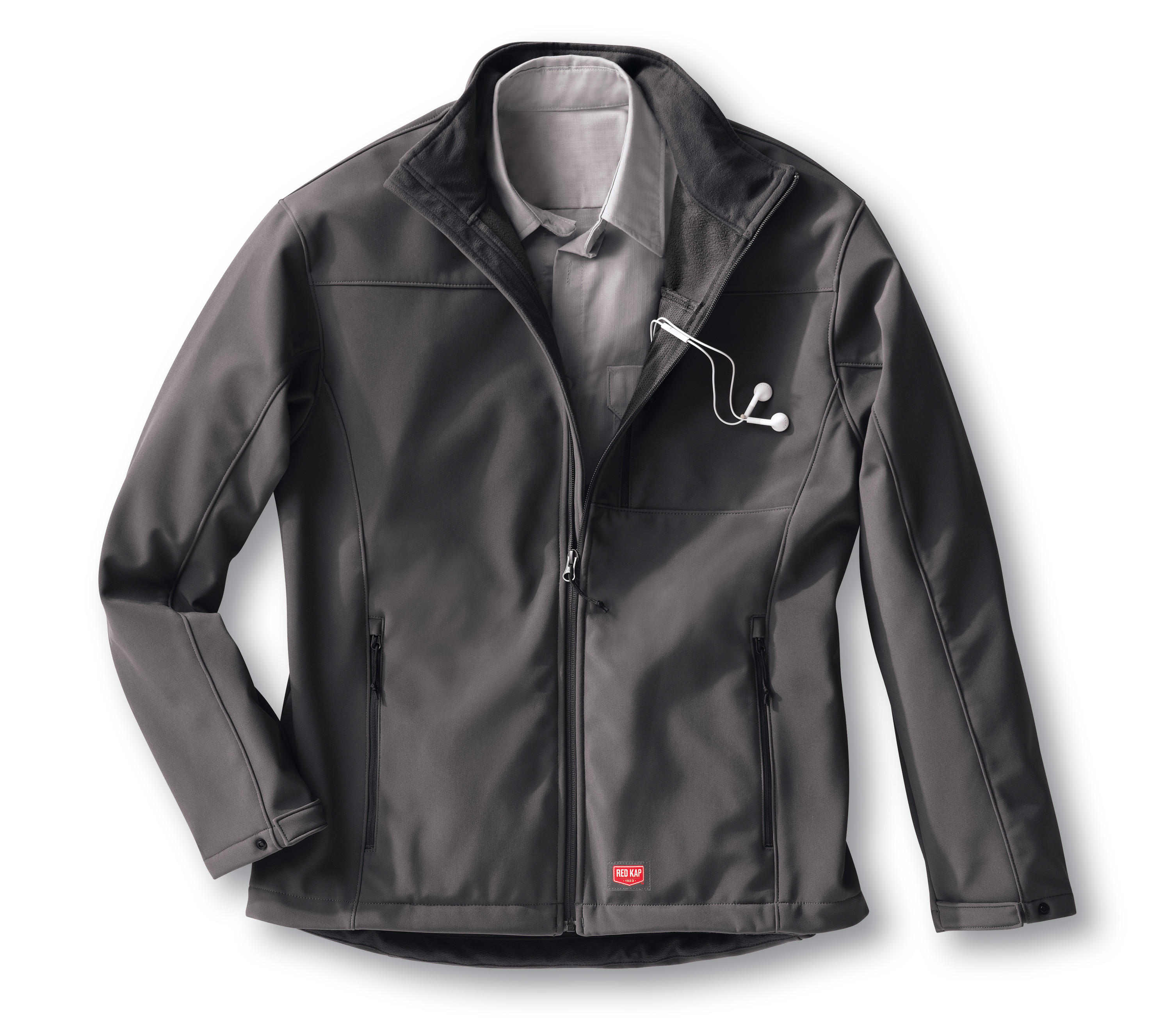 Red Kap Men's Deluxe Soft Shell Jacket - Picture 13 of 13