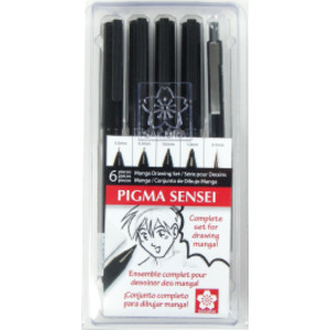 Pigma Sensei Manga Drawing Kit, 6-Piece Set
