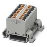 Clipline Ptfix Series Distribution Block Polyamide 690V 26 to 12 AWG 18 Position Gray 45.7 L x 28.7 H x 46.9 mm W