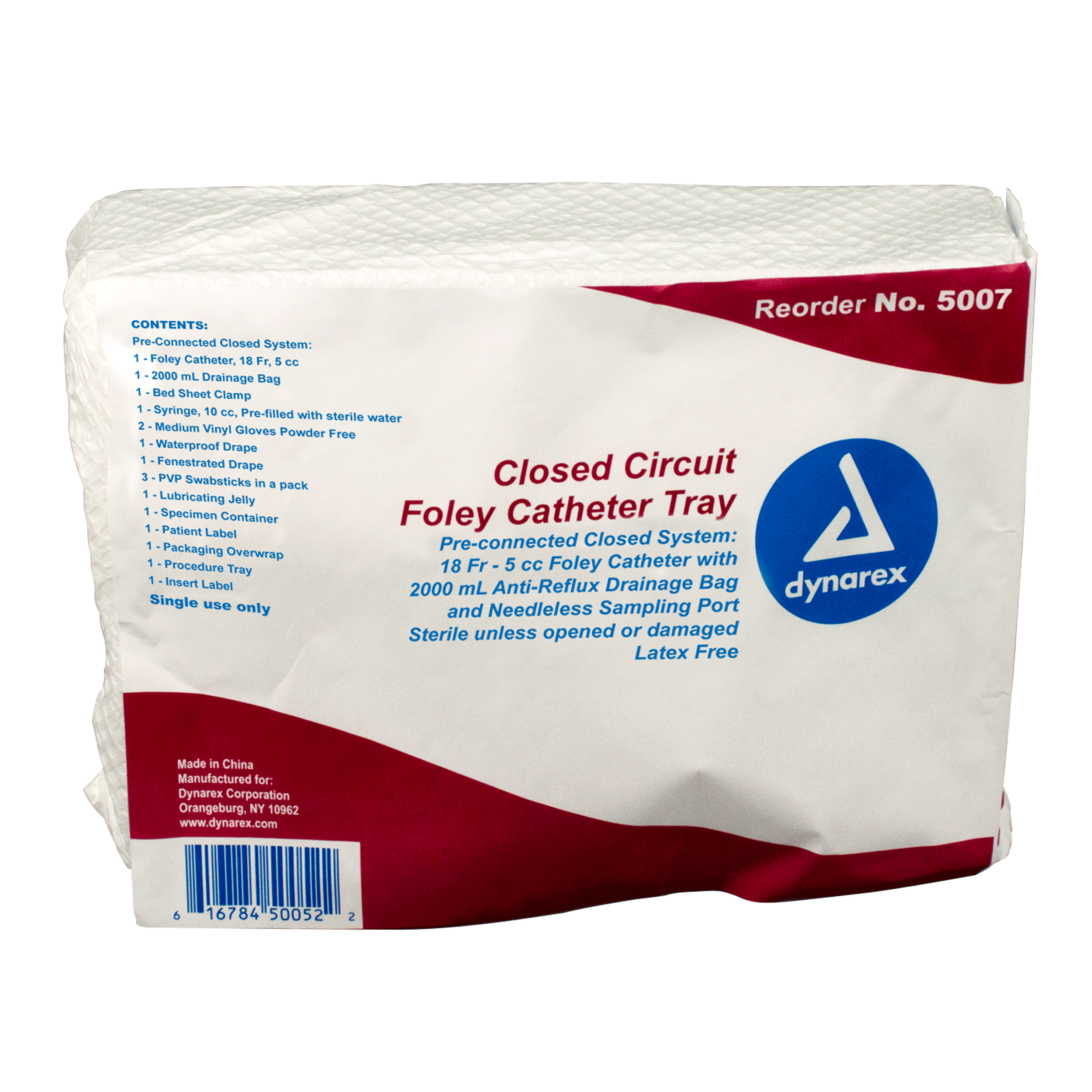 Closed System Foley Catheter Tray - Sterile 18 FR