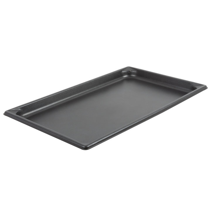 Full-size 1 ¼-inch-deep Super Pan V® stainless steel steam table pan with Steel Coat x3™ nonstick coating