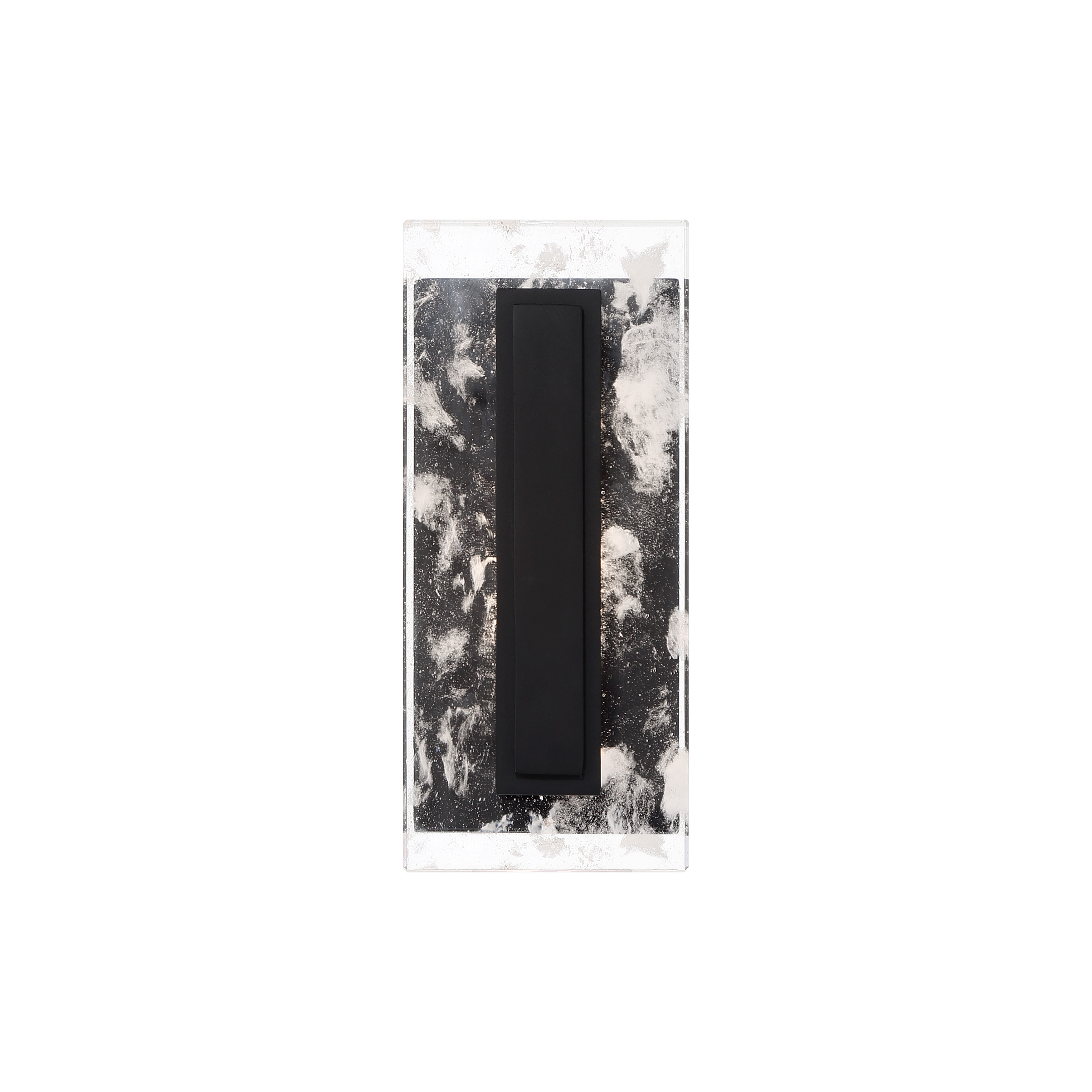 The Temecula LED wall sconce combines traditional styling with modern LED efficiency. Featuring rock crystal accents and a durable Sand Coal Black finish, it delivers 930 lumens with excellent color rendering for outdoor spaces. - alternate view